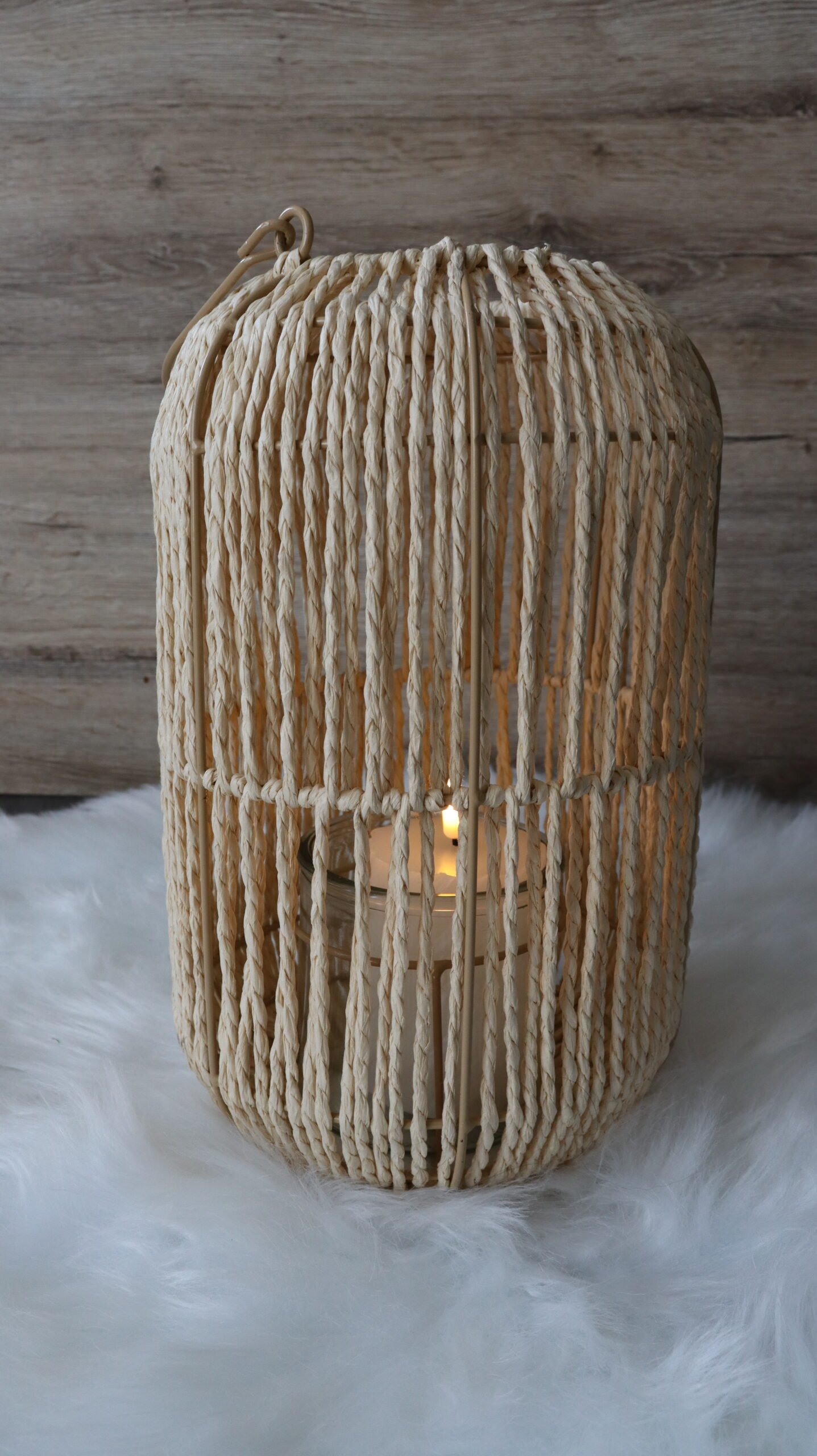 lanterne en jute - mariage - un jour d'émoi