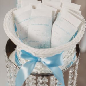 COLONNE ARGENTÉE GUIRLANDES CRISTAL 90 cm dès 20 €