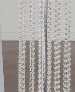 COLONNE ARGENTÉE GUIRLANDES CRISTAL 90 cm dès 20 €