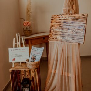 PANNEAU DE BIENVENUE PERSONNALISE BOIS dès 25 €