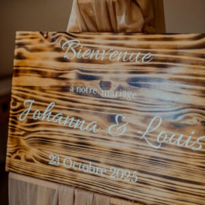 PANNEAU DE BIENVENUE PERSONNALISE BOIS dès 25 €