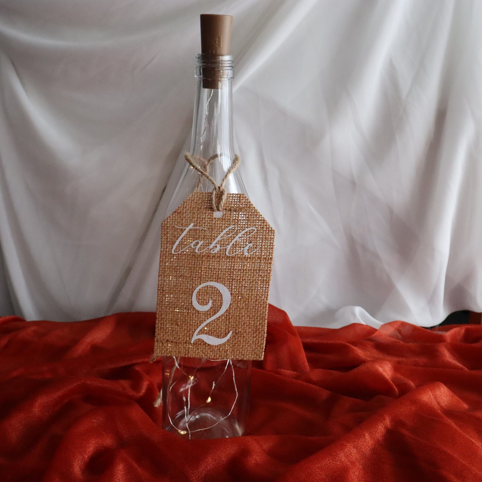 bouteille numéro de table