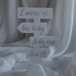 MINI PANCARTE « L’AMOUR EST… » dès 1 €