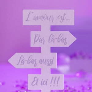 MINI PANCARTE « L’AMOUR EST… » dès 1 €
