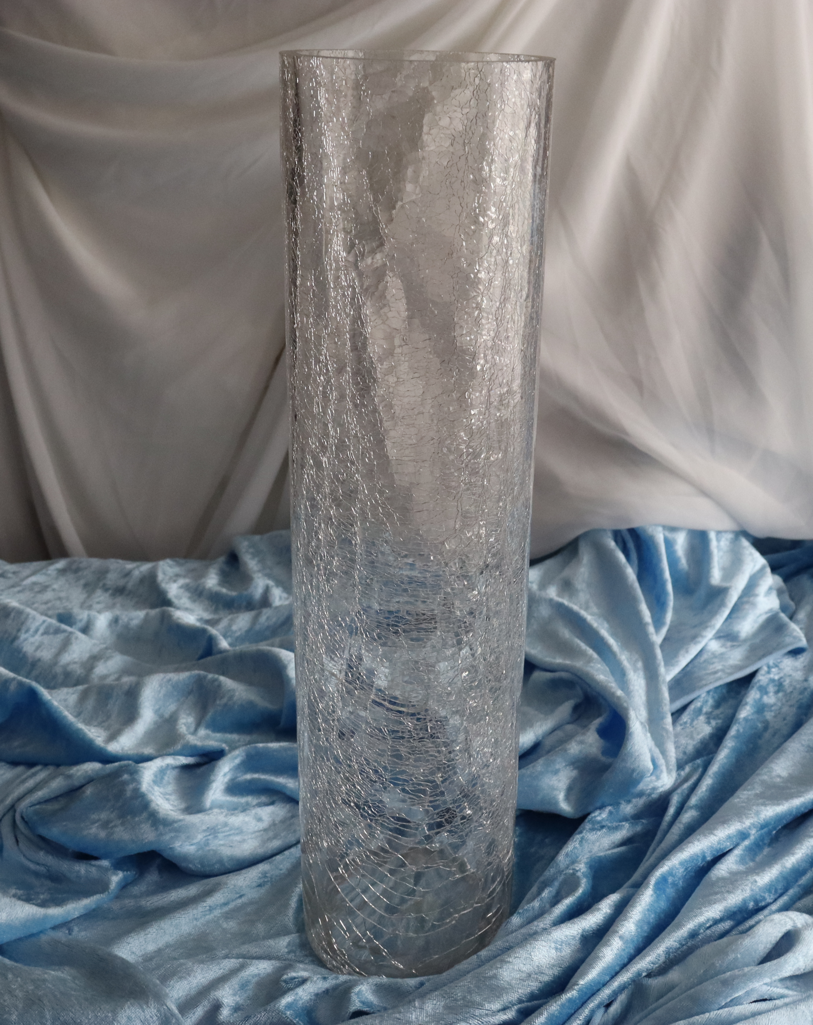 VASE CYLINDRIQUE CRAQUELÉ 40 cm dès 5 €