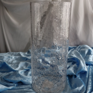 VASE CYLINDRIQUE CRAQUELÉ 30 cm dès 3 €